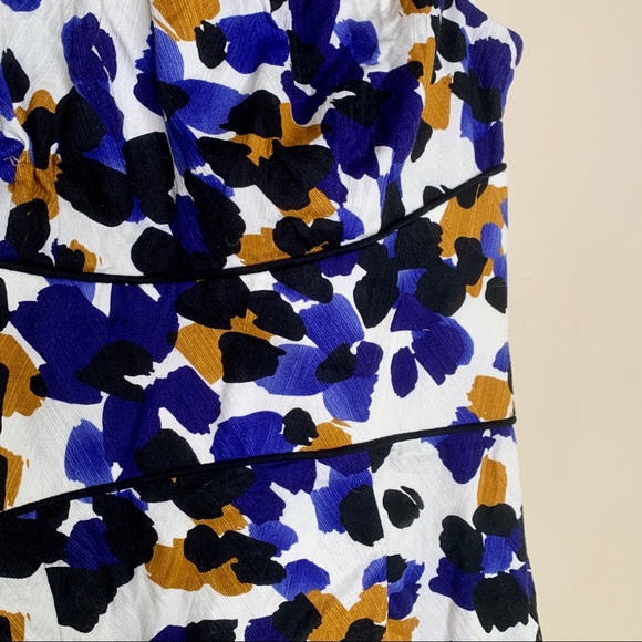 Maggy London Floral Blue Sleeveless Dress - Picture 4 of 5